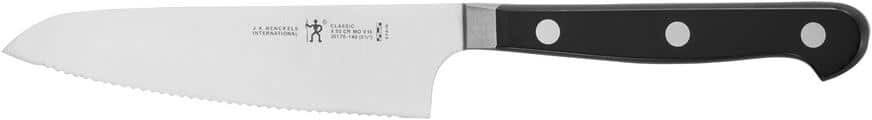 Henckels Christopher Kimball 5.5 in. Stainless Steel German Serrated Prep Knife