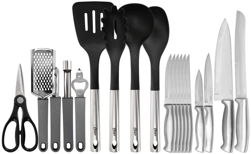 Oster Nylon and Stainless Steel Kitchen Tool and Utensil Set 19-Piece