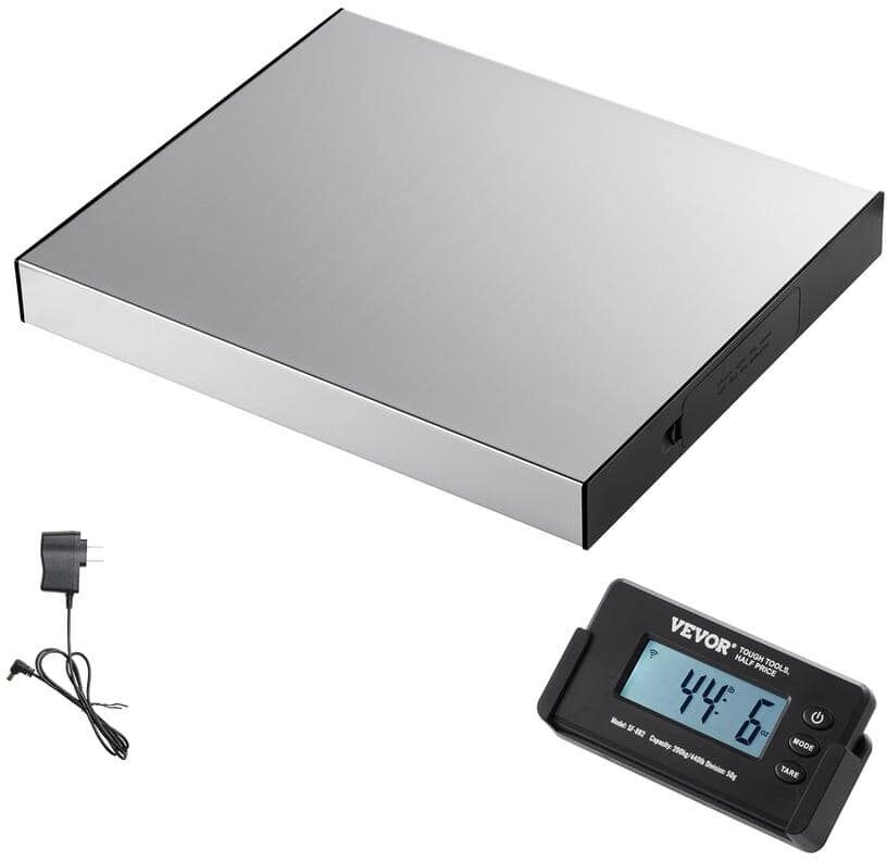 VEVOR Digital Shipping Scale 440 lbs. LCD Screen Package Food Scale with Timer and 49 ft. Wireless Control for Luggage, Home