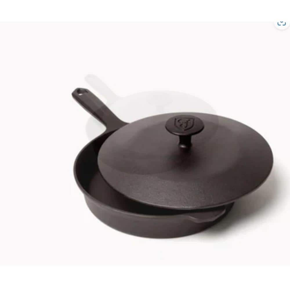 FIELD COMPANY 2-Piece 8 3/8 in No.6 Cast Iron Skillet with Lid Set