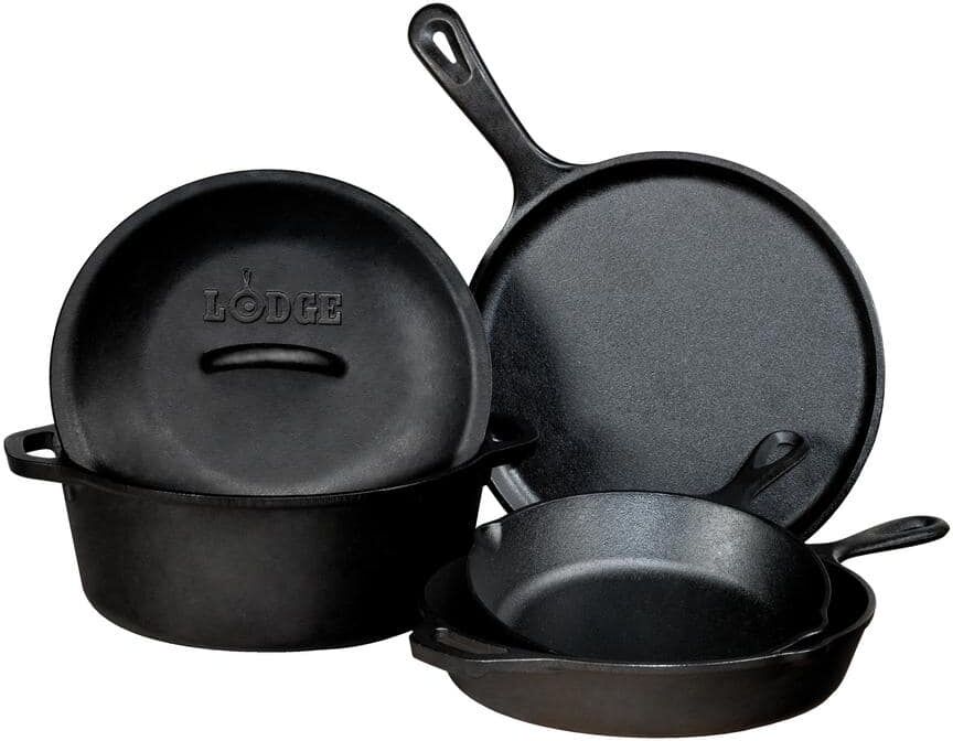 Lodge 5-Piece Cast Iron Cookware Set