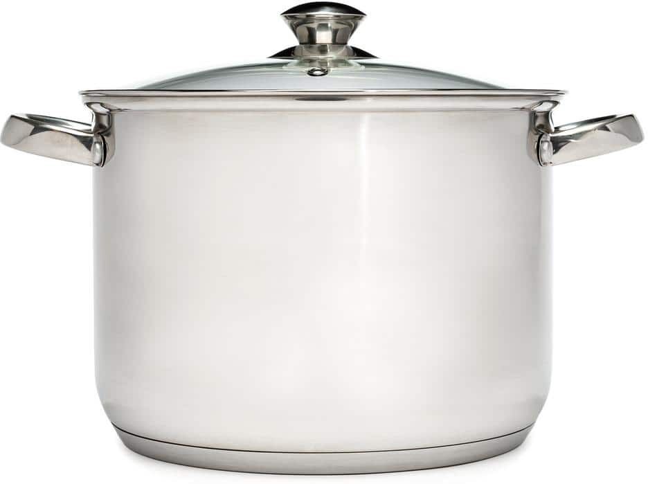 Ecolution 8 qt. Stainless Steel Stock Pot with Vented Glass Lid