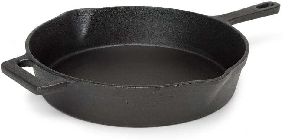 Ecolution Farmhouse 11 in. Cast Iron Frying Pan in Black