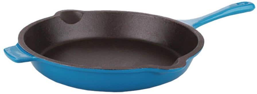 BergHOFF Neo 10 in. Cast Iron Frying Pan in Blue