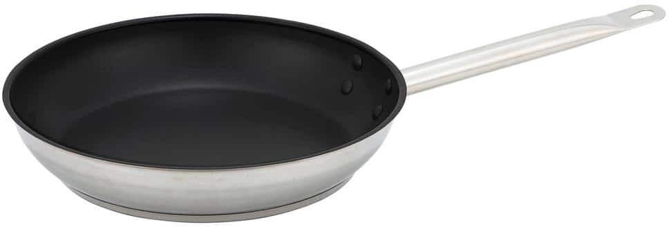 Winco 11 in. Stainless Steel Non-stick Frying Pan