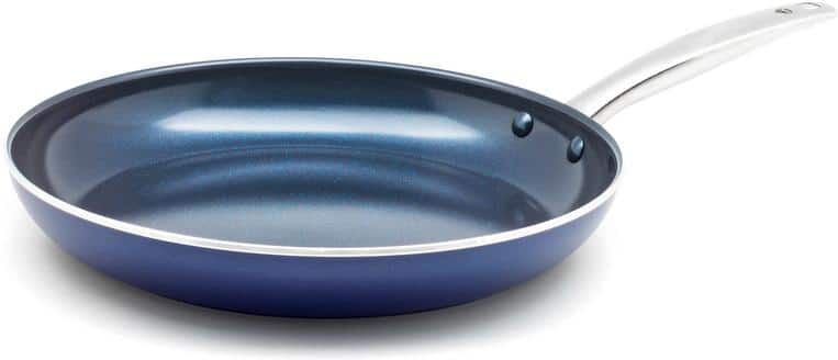 Blue Diamond 12 in. Aluminum Ceramic Nonstick Frying Pan in Blue