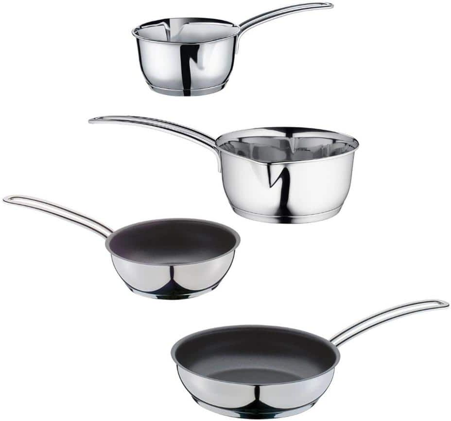 Frieling 4-Piece Cookware Set, Stainless Steel, Induction Ready