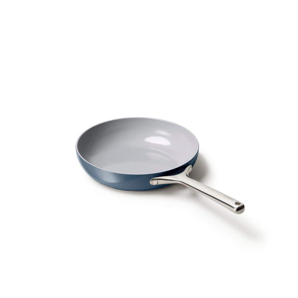 CARAWAY HOME 10.35 in. Ceramic Non-Stick Frying Pan in Navy