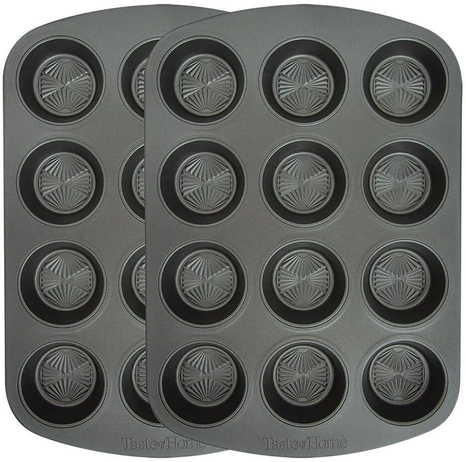 Taste of Home 12 Cup Metal Muffin Pan (2-Pack)