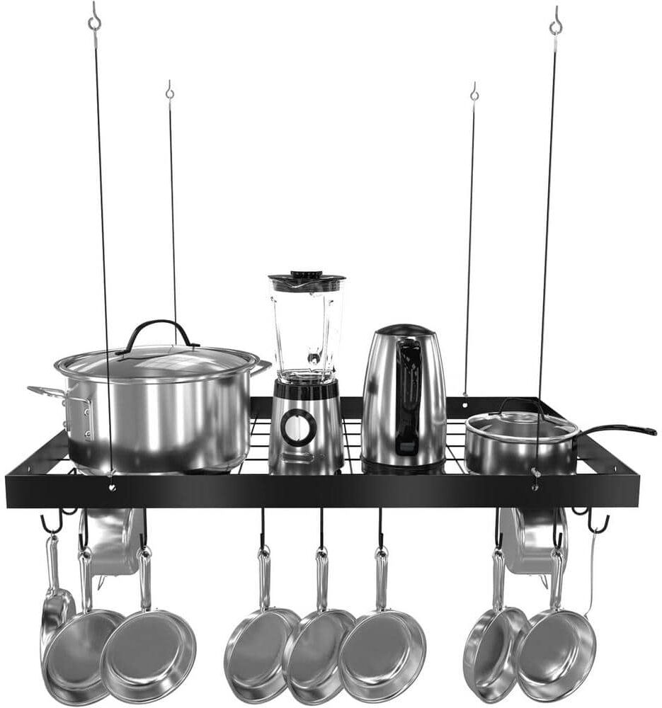 29.5 in. x 17.7 in. x 1.6 in. Stainless Steel Kitchen Pot-Pan Organizer 16GS-36121