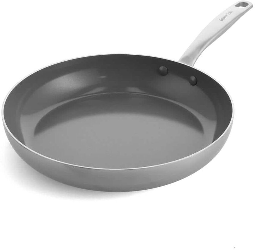 GreenPan Chatham 12 in. Stainless Steel Ceramic Nonstick Frying Pan Skillet