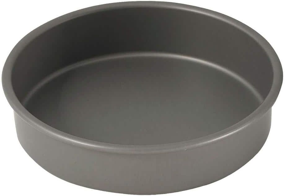 Winco 8 in. Anodized Aluminum Round Cake Pan