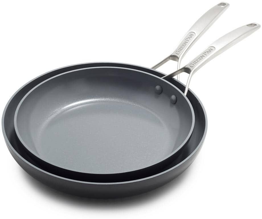 GreenPan Paris Pro 8 in. and 10 in. Aluminum Ceramic Nonstick Frying Pan Skillet Set