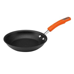 Rachael Ray Classic Brights 8.5 in. Hard-Anodized Aluminum Nonstick Stovetop Skillets in Orange and Gray