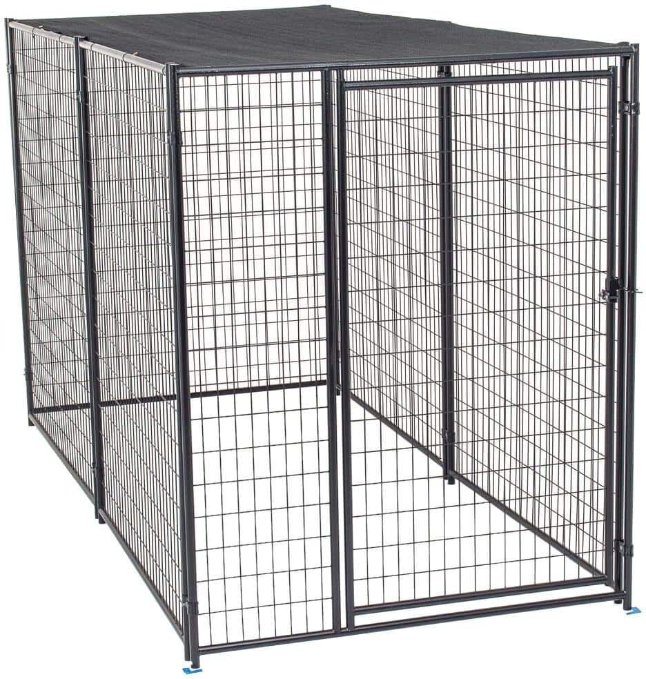 Lucky Dog 6 ft. H x 5 ft. W x 10 ft. L Modular Kennel with Shade Cloth Roof