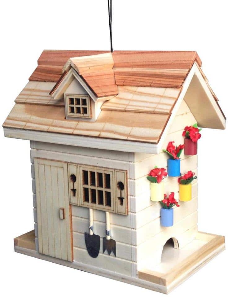 Natural Potting Shed Bird Feeder