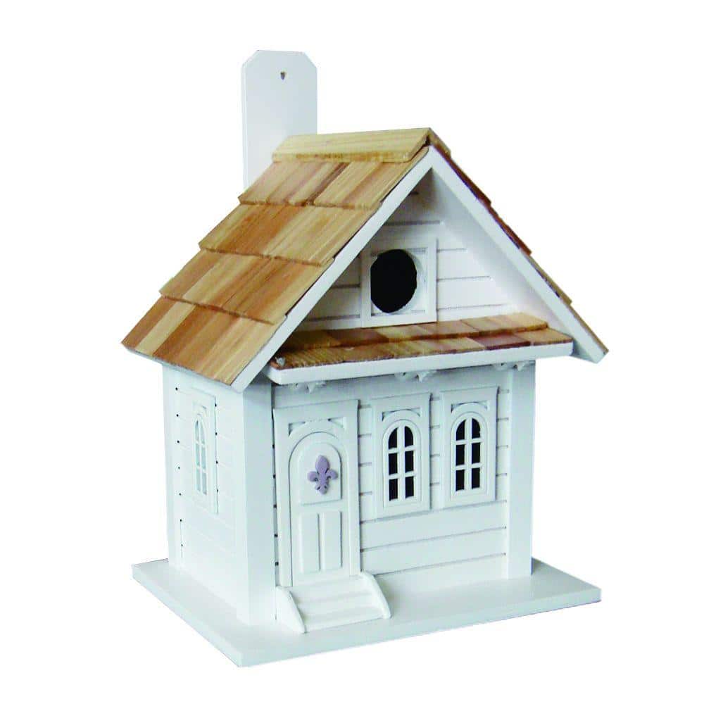Home Bazaar Shotgun Cottage Birdhouse (White)