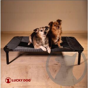 Lucky Dog Small/Medium 30 in. Gray Elevated Pet Bed Comfort Cot