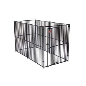 Lucky Dog 6 ft. H x 5 ft. W x 10 ft. L European Style Kennel, Black