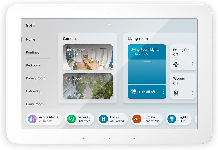 Amazon Echo Hub 8 in. Smart Home Control Panel with Alexa Compatible with Over 140,000 Devices