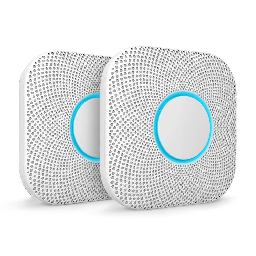 Google Nest Protect - Smoke Alarm and Carbon Monoxide Detector - Battery Operated - 2 Pack