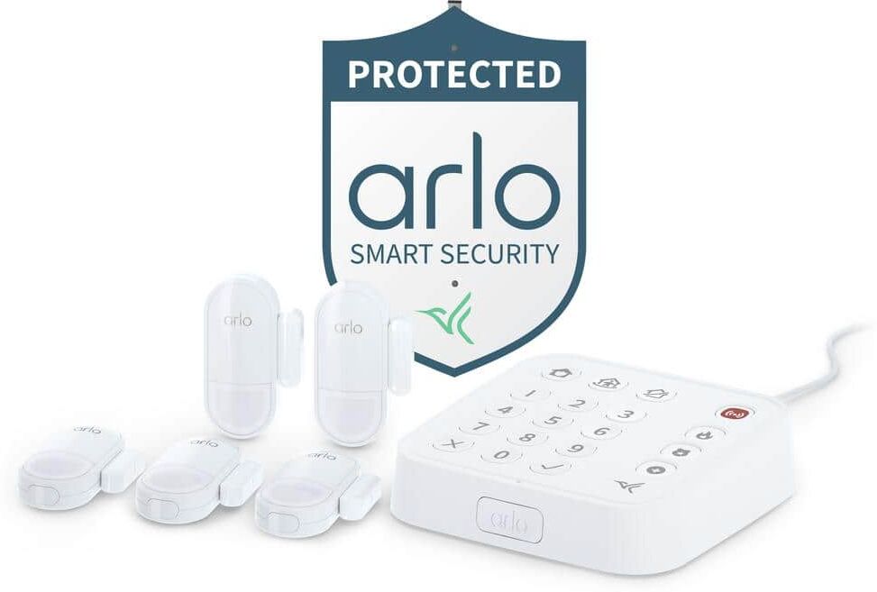 Arlo Home Security System with Wired Keypad Sensor Hub and 5 Sensors