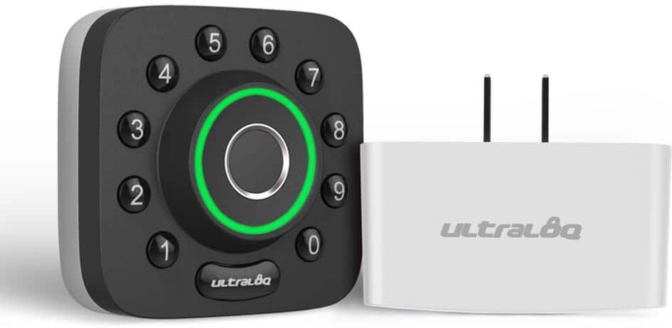 Ultraloq U-Bolt Pro 6-in-1 Bluetooth Enabled Fingerprint and Keypad Smart Lock Deadbolt Plus Bridge Wi-Fi Adapter