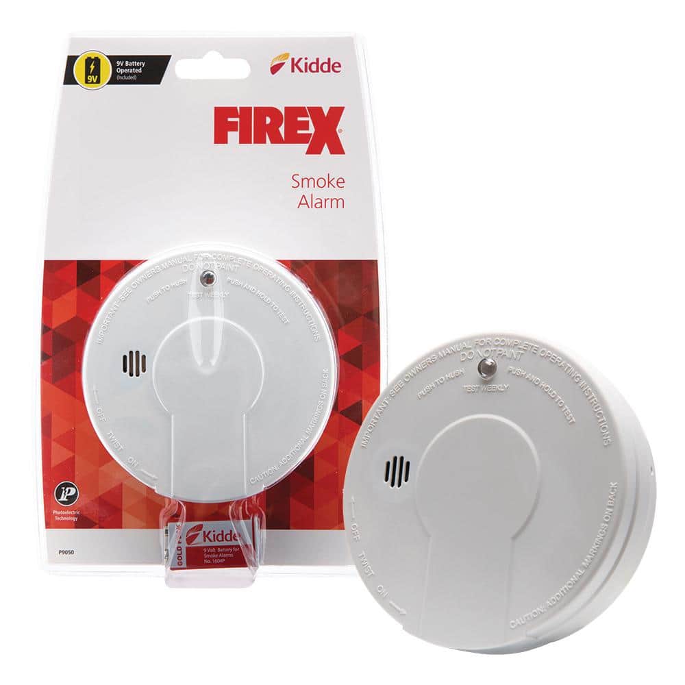 Kidde Firex Battery Operated Kitchen Smoke Detector with Photoelectric Sensor