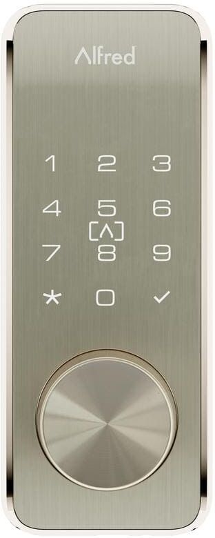 Alfred Satin Nickel DB2S Smart Technology RFID Deadbolt Lock with Key