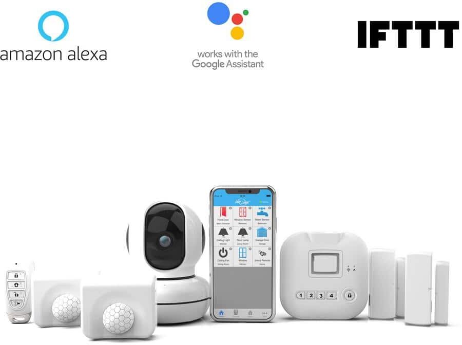 SkyLink Wireless Alarm, Camera Deluxe Security System - Echo Alexa and IFTTT compatible