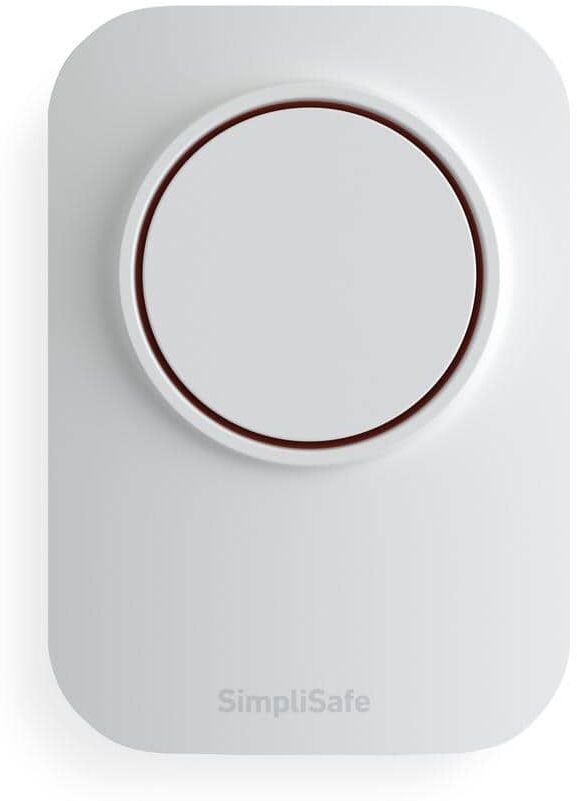 SimpliSafe Smart Indoor/Outdoor Siren Alarm, Wi-Fi Connected, Wireless (Battery) - White (1-Pack)