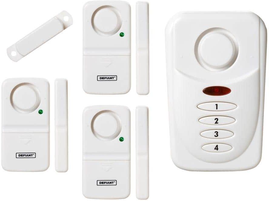 Defiant Wireless Home Security Door/Window Alarm Kit