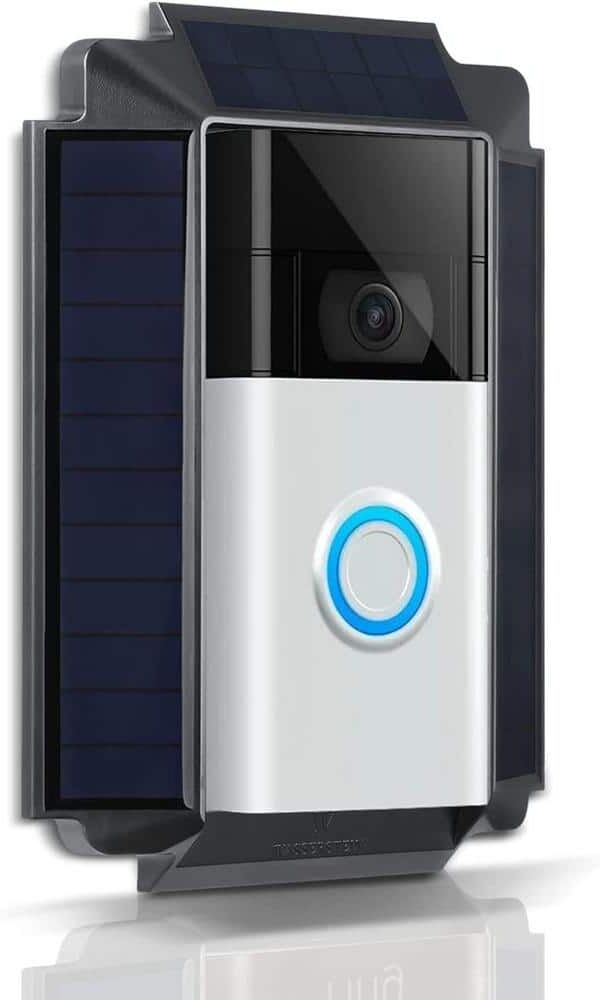 Wasserstein Weatherproof Premium Solar Charger for Ring Video Doorbell 2nd Gen Powered by US-Engineered Solar Cells