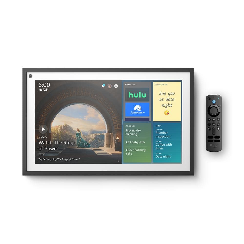 Amazon Echo Show 15 Full HD 15.6 in. Smart Display with Alexa and Fire TV Built In, Remote Included (Black)