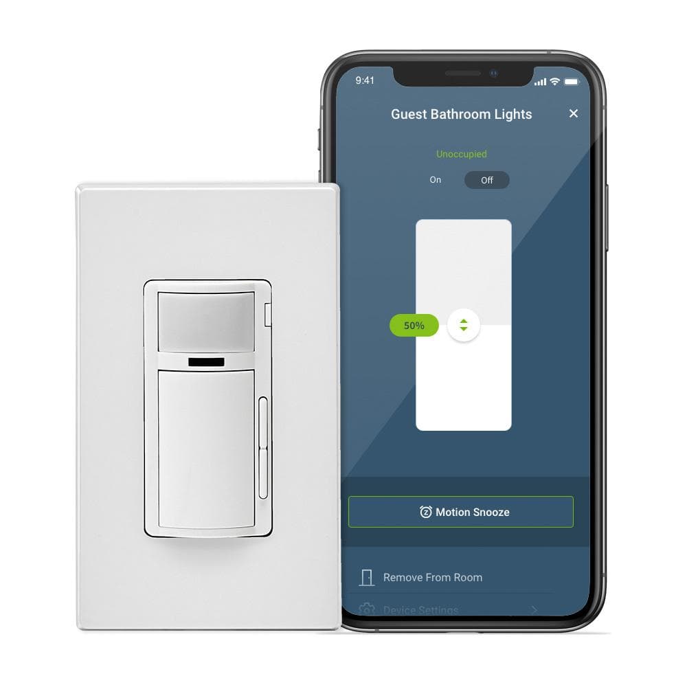 Leviton Decora Smart Wi-Fi Single Pole Motion Sensor Dimmer (2nd Gen) Works with Alexa/Google/HomeKit