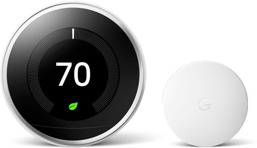 Best Smart Thermostat 2024: Top Picks & Buyer's Guide 11 Google Nest Learning Thermostat - Smart Wi-Fi Thermostat Polished Steel + Nest Temperature Sensor