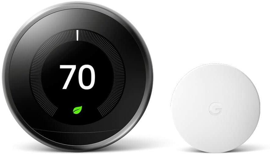 Best Smart Thermostat 2024: Top Picks & Buyer's Guide 13 Google Nest Learning Thermostat - Smart Wi-Fi Thermostat Mirror Black + Nest Temperature Sensor