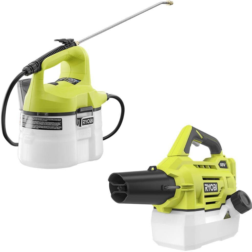 RYOBI ONE+ 18V Cordless Battery 1 Gal. Chemical Sprayer and Cordless Fogger/Mister (2-Tool) (Tool Only)