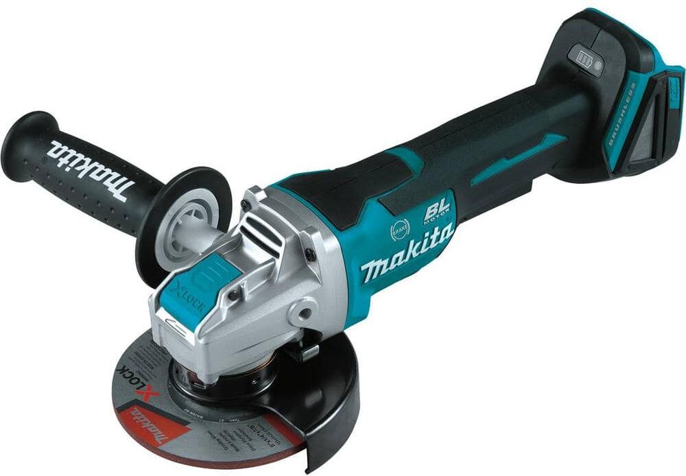 Makita 18V LXT Lithium-Ion Brushless Cordless 4-1/2 in./5 in. Paddle Switch X-LOCK Angle Grinder with AFT, Tool Only