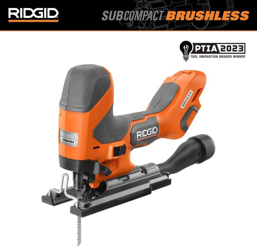 RIDGID 18V SubCompact Brushless Cordless Barrel Grip Jig Saw (Tool Only)