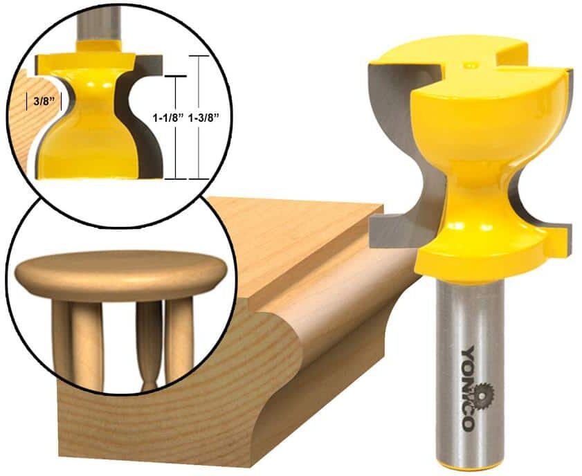 Yonico Window Sill 1-3/8 in. L 1/2 in. Shank Carbide Tipped Router Bit