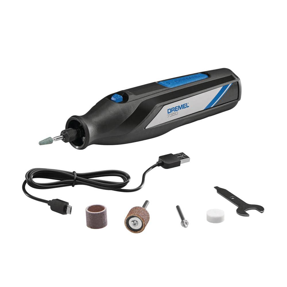 Dremel 4-Volt 2 Amp USB Cordless Single Speed Rotary Tool Kit with 5 Accessories
