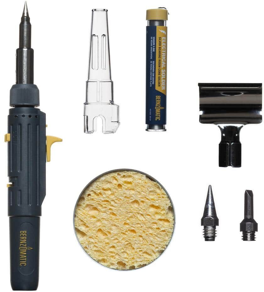 Bernzomatic Handheld Soldering Iron Butane Torch Kit with 7 Settings and Case