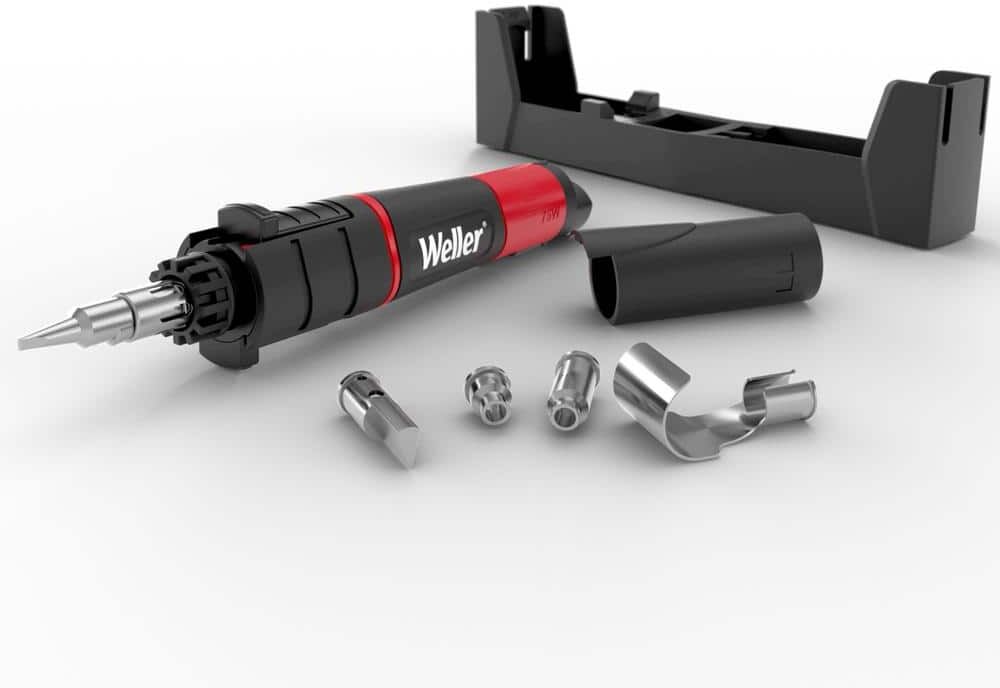 Weller 25-Watt to 75-Watt Butane Powered Cordless Soldering Iron Kit with Heat Tool (Butane not Included)