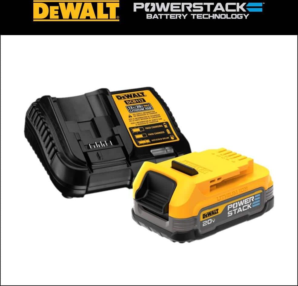 DeWalt 20V MAX POWERSTACK Compact Battery Starter Kit