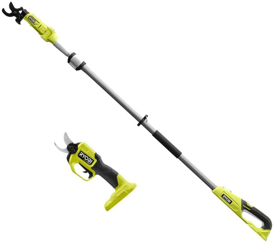 RYOBI ONE+ HP 18V Brushless Cordless Pruner and Cordless Pole Lopper (Tool-Only) (2-Tool)