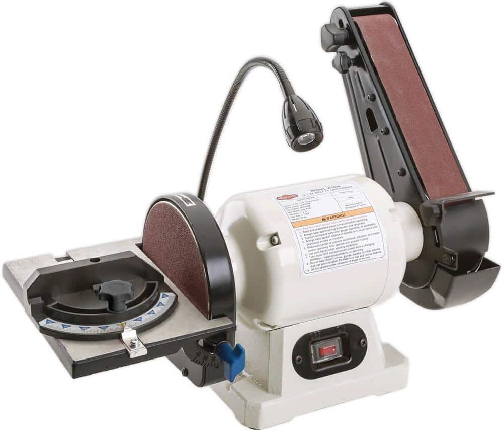 Shop Fox 2 in. Belt/6 in. Disc Sander Benchtop Combo