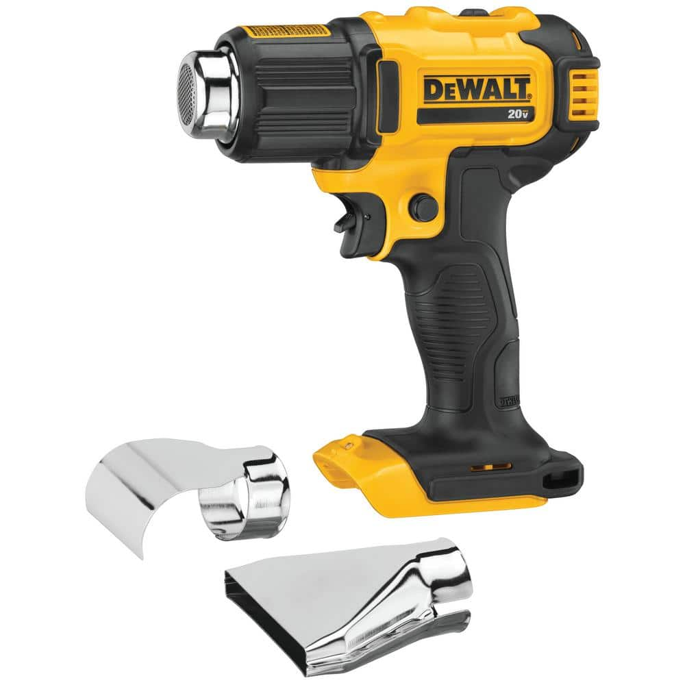 DeWalt 20V MAX Cordless Compact Heat Gun with Flat and Hook Nozzle Attachments