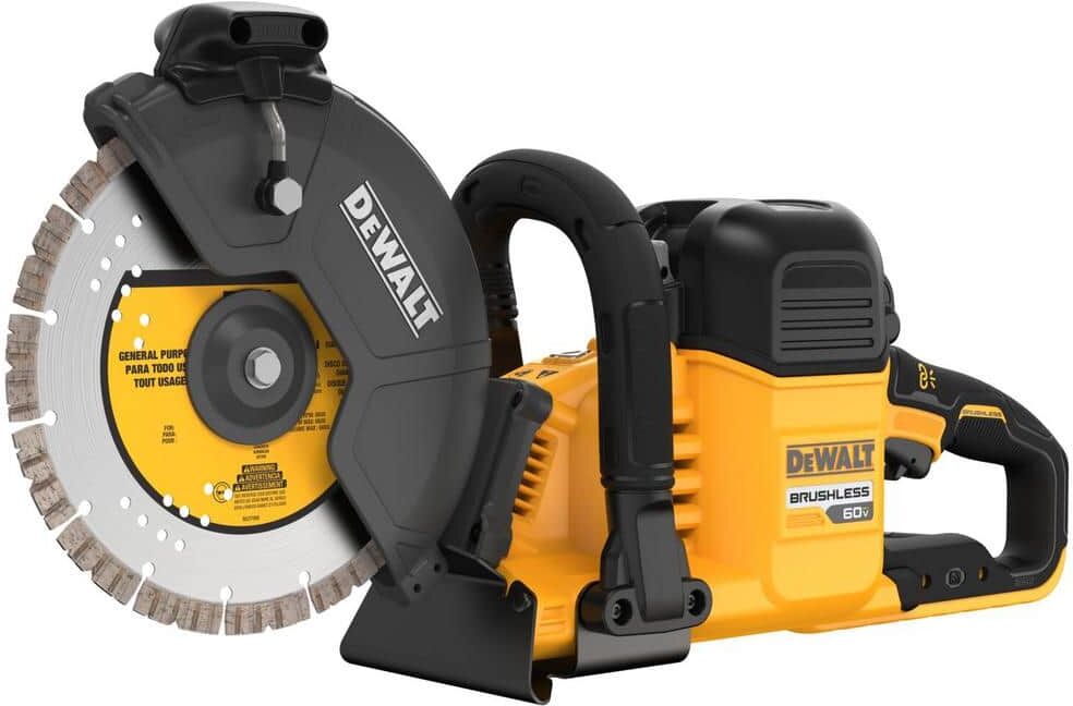 DeWalt FLEXVOLT 60V MAX Cordless 9 in. Cutoff Saw and (2) FLEXVOLT 9.0Ah Batteries