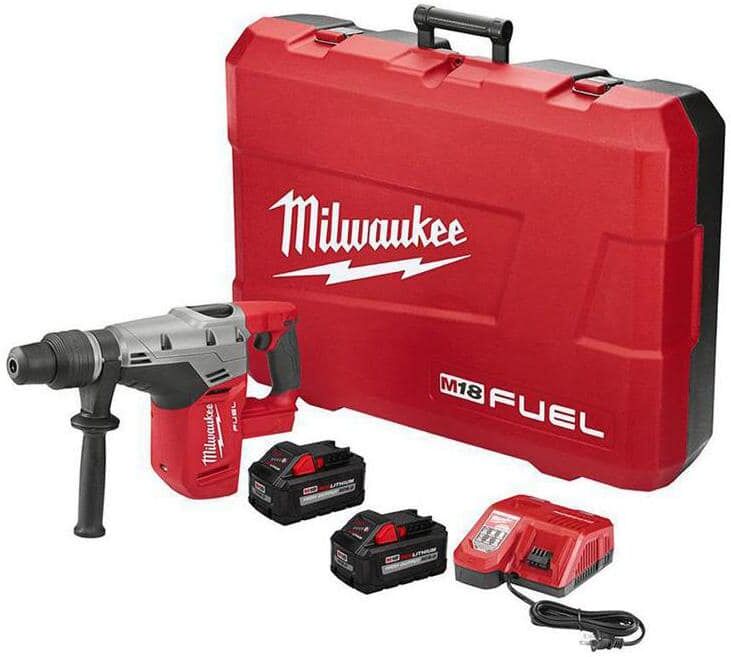 Milwaukee M18 FUEL 18V Lithium-Ion Brushless Cordless 1-9/16 in. SDS-Max Rotary Hammer Kit w/ Two 8.0Ah Batteries & Hard Case